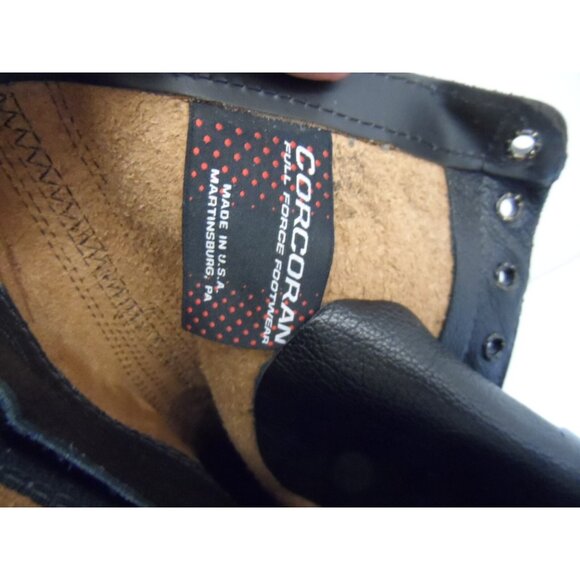Corcoran Men's 10" Leather Side Zip Combat Boots 985 *Made In USA* Black 9M - Picture 7 of 8
